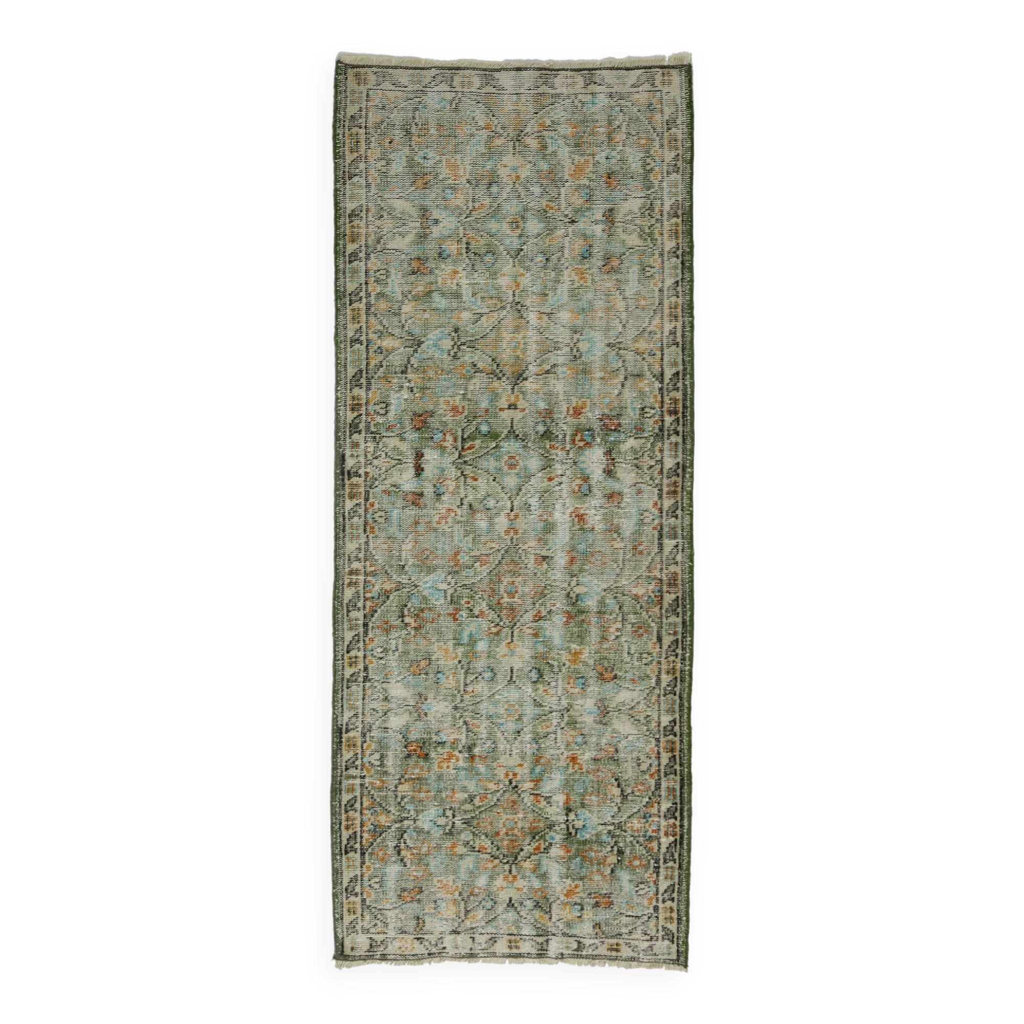 Turkish Anatolian Handmade Vintage Area Rug 208 cm x 80 cm