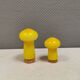 Two Holmegaard ‘Palet’ salt and pepper shakers. Michael Bang, yellow 1960s
