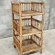 Vintage bamboo rack etagere