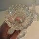 Pair of candlesticks semin worked crystal glass