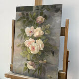 Tableau huile sur panneau vers 1900