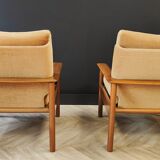 Two mid century armchairs vintage