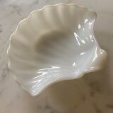 White opaline cup form shell