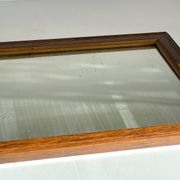 Art deco mirror 1920 wood and silver vintage