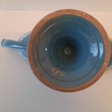 Coupe sur pied en porcelaine bleue