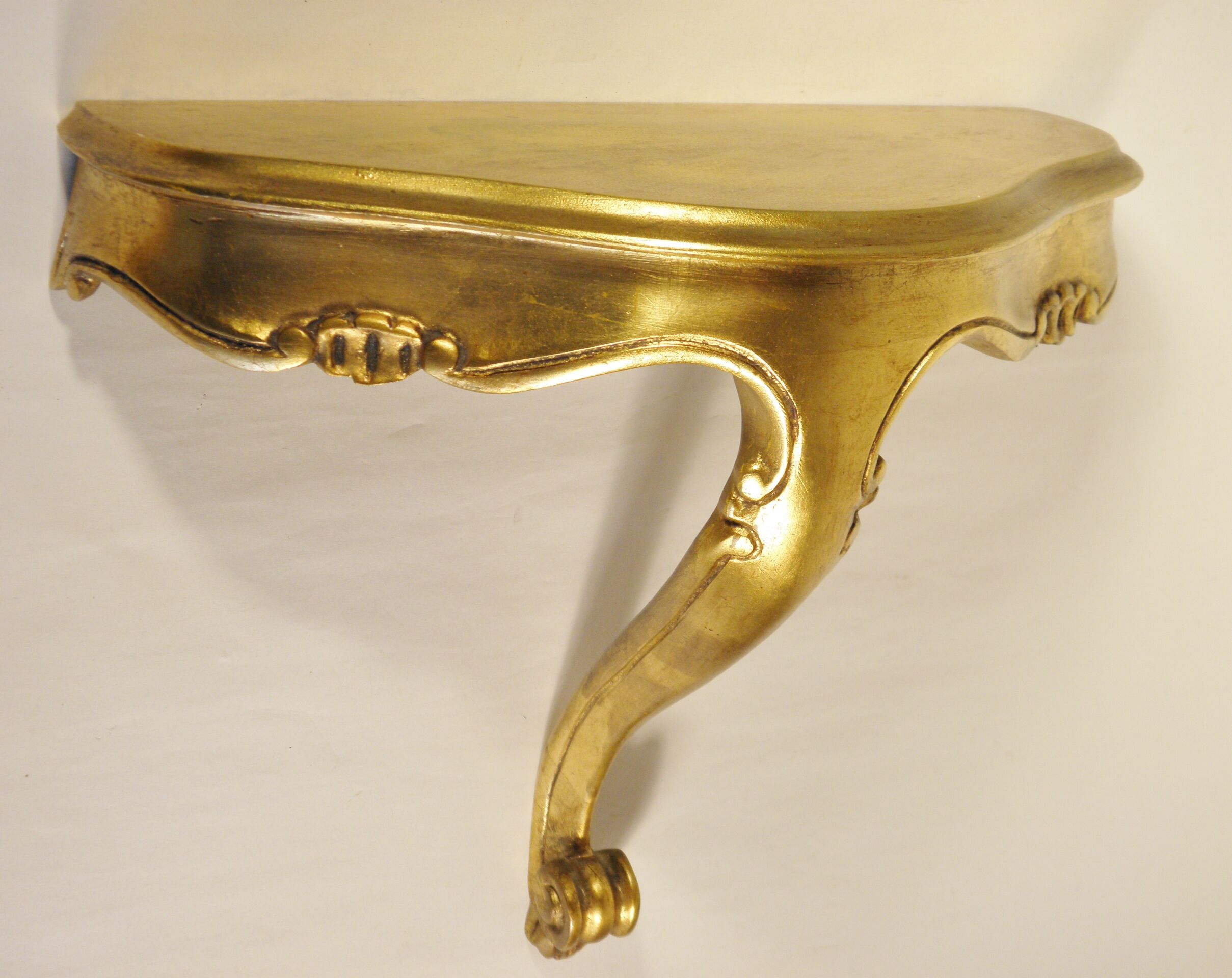 Wall console gilded 35 cm