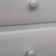 Chest of drawers 4 drawers feet compass white