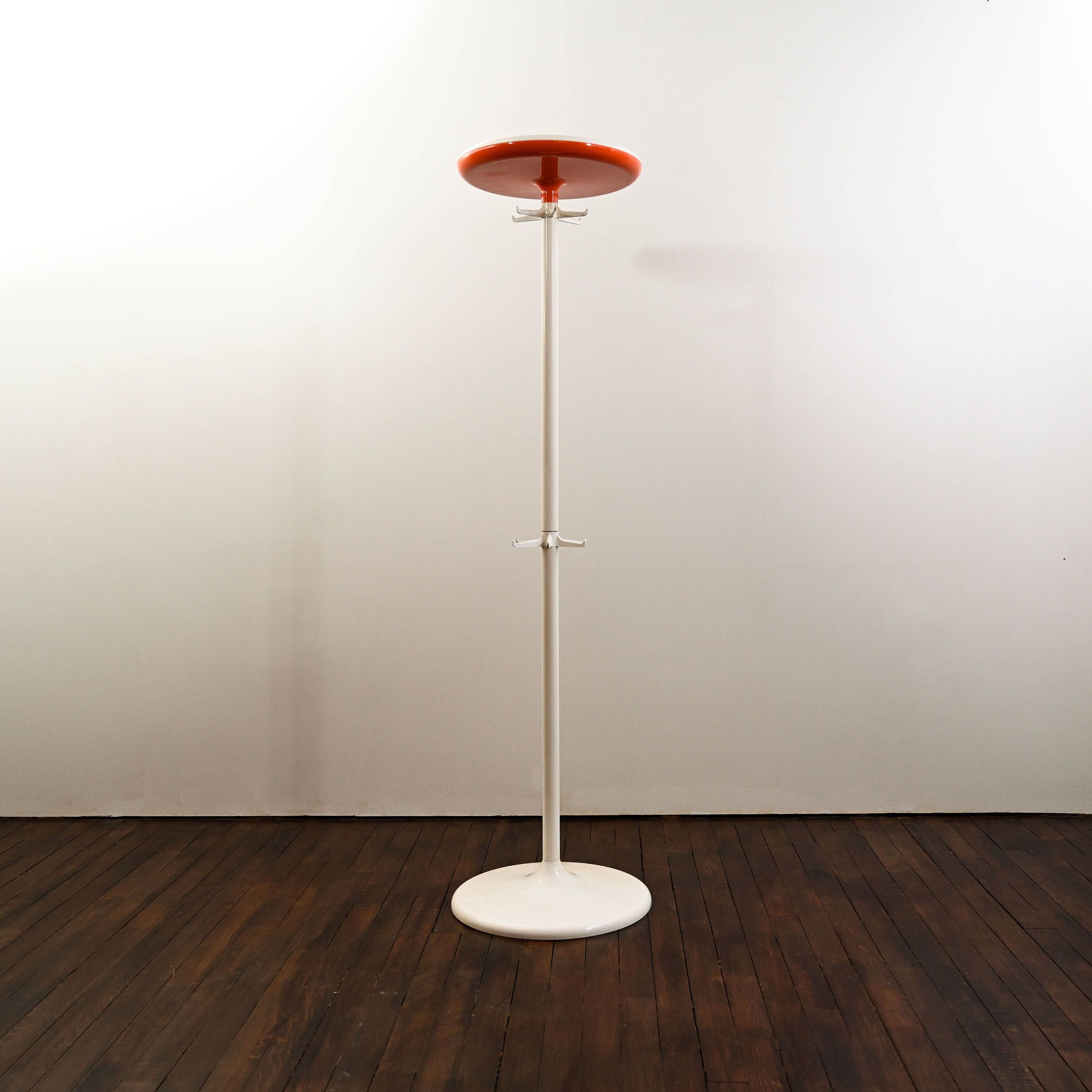 Coat rack in white lacquered metal from France