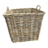 Wicker log basket
