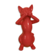 Pink pop art cat statuette in ceramic
