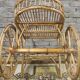 Bamboo and rattan bar cart, 1950