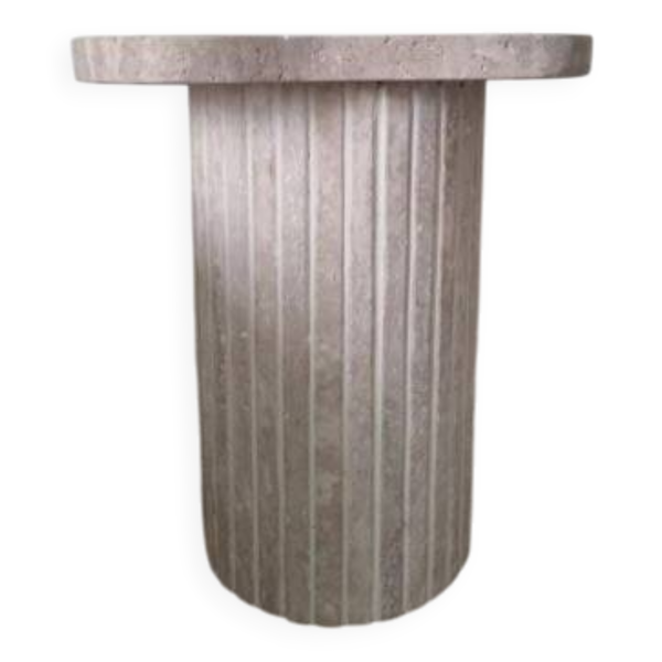 Table d’appoint Alpha irrégulière - Travertin Naturel