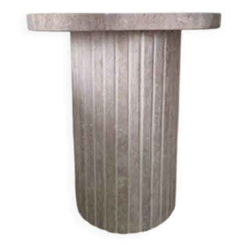 Table d’appoint Alpha irrégulière - Travertin Naturel