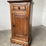 Rustic oak bedside table 1900
