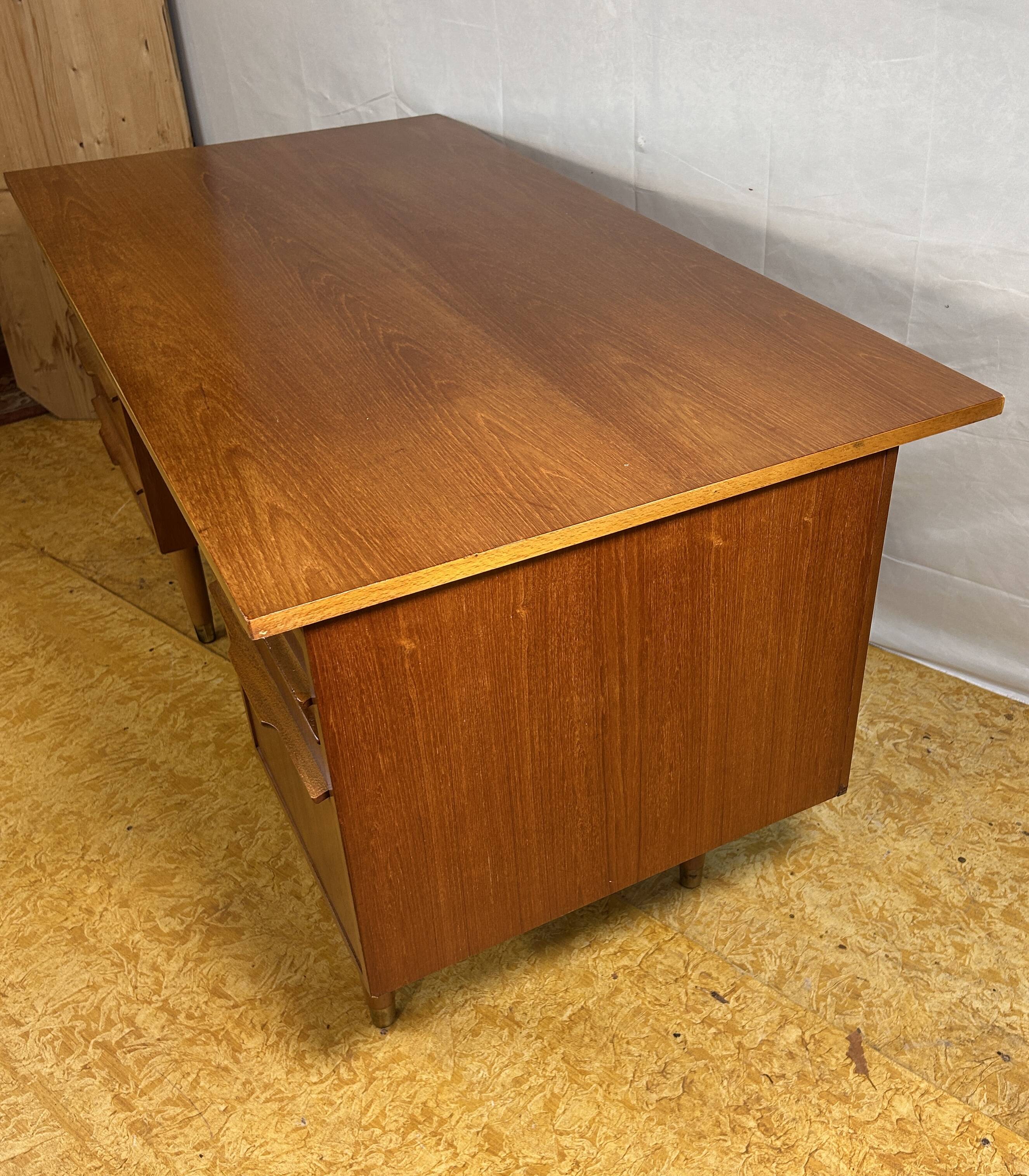Mid-Century Retro Vintage Teak Desk – 1960s Danish Design