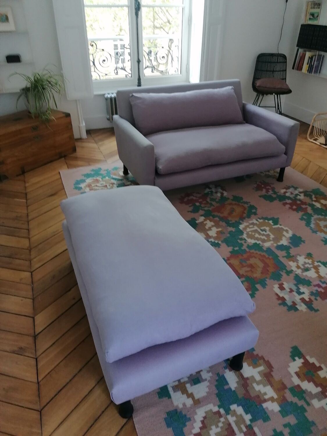 Caravan Mira sofa and ottoman