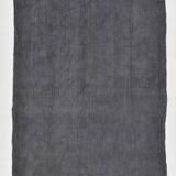 5x8 Anthracite Grey Handwoven Vintage Kilim Rug, 159x235 Cm