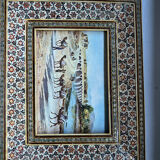 Marquetry photo frame