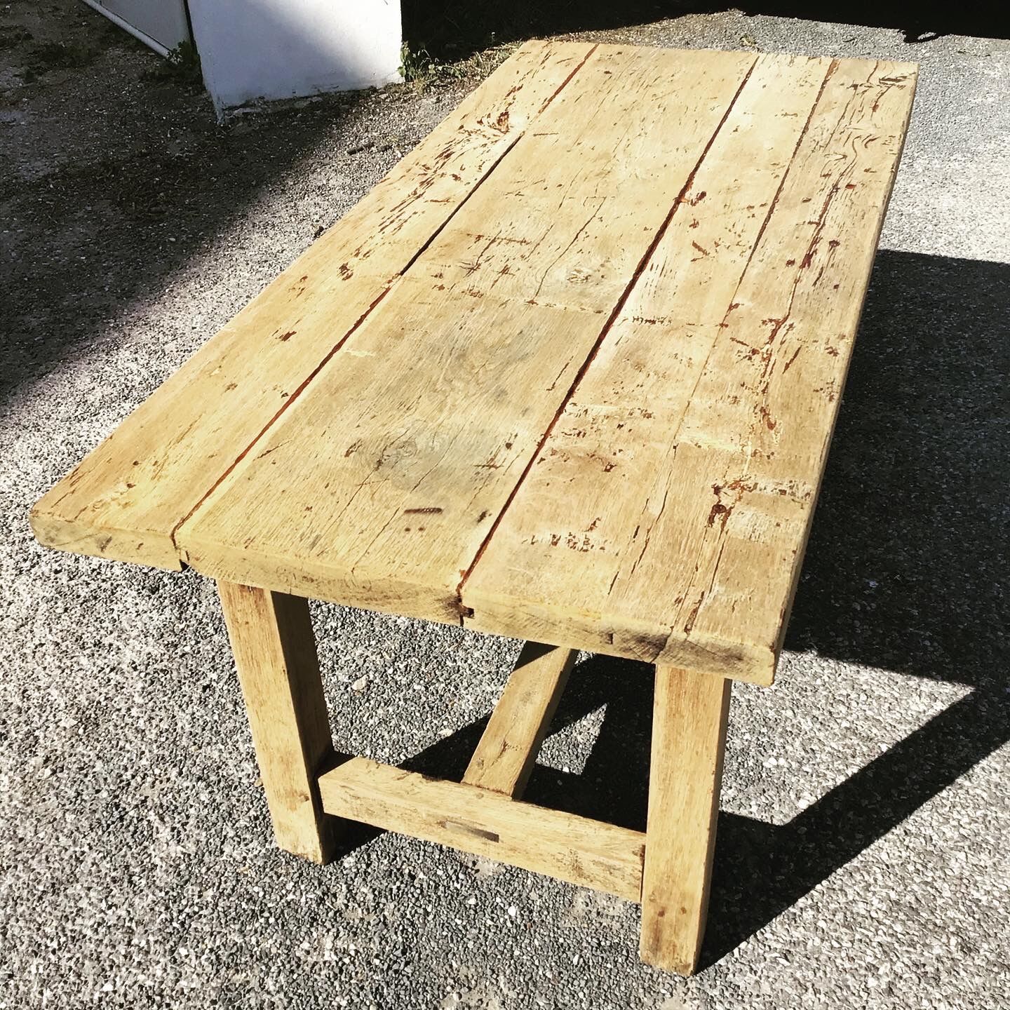 Solid oak farm table 152x72