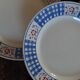 KG Lunéville plates, floral grid pattern, circa 1930.