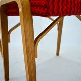 1960s Ludvik Volak beech stools by Drevopodnik Holesov, Czechoslovakia