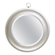 Round Silver Steel Wall Mirror Attributed to Sergio Mazza, Italy