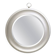 Round Silver Steel Wall Mirror Attributed to Sergio Mazza, Italy