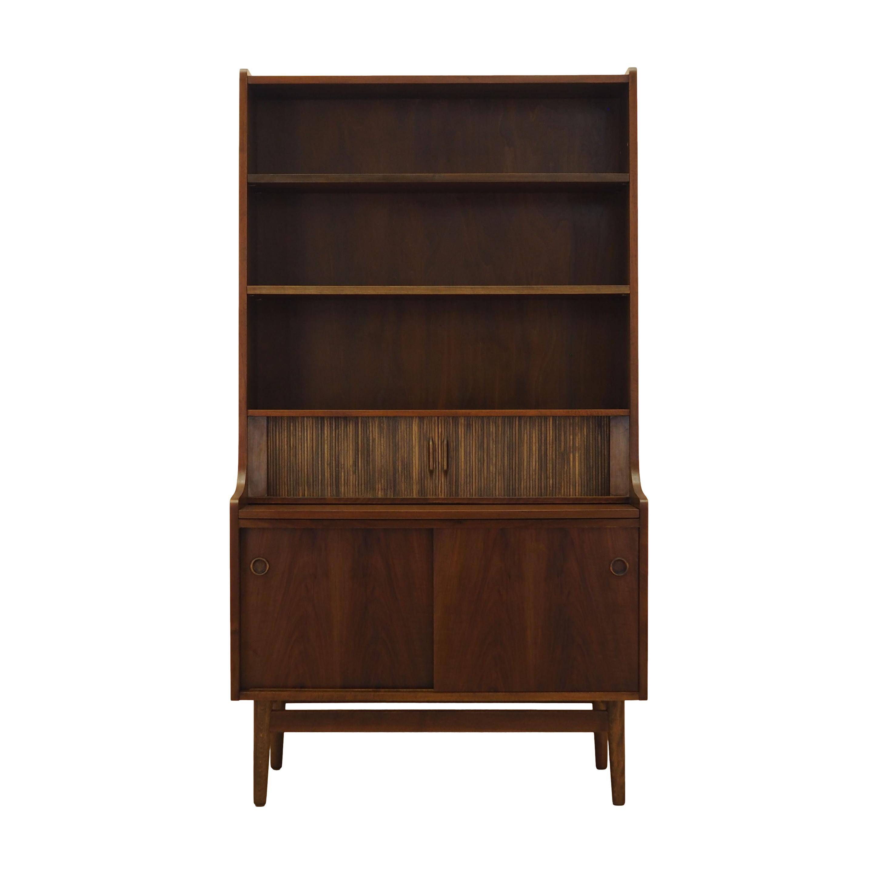 Walnut bookcase, Danish design, 1970s, designer: Johannes Sorth