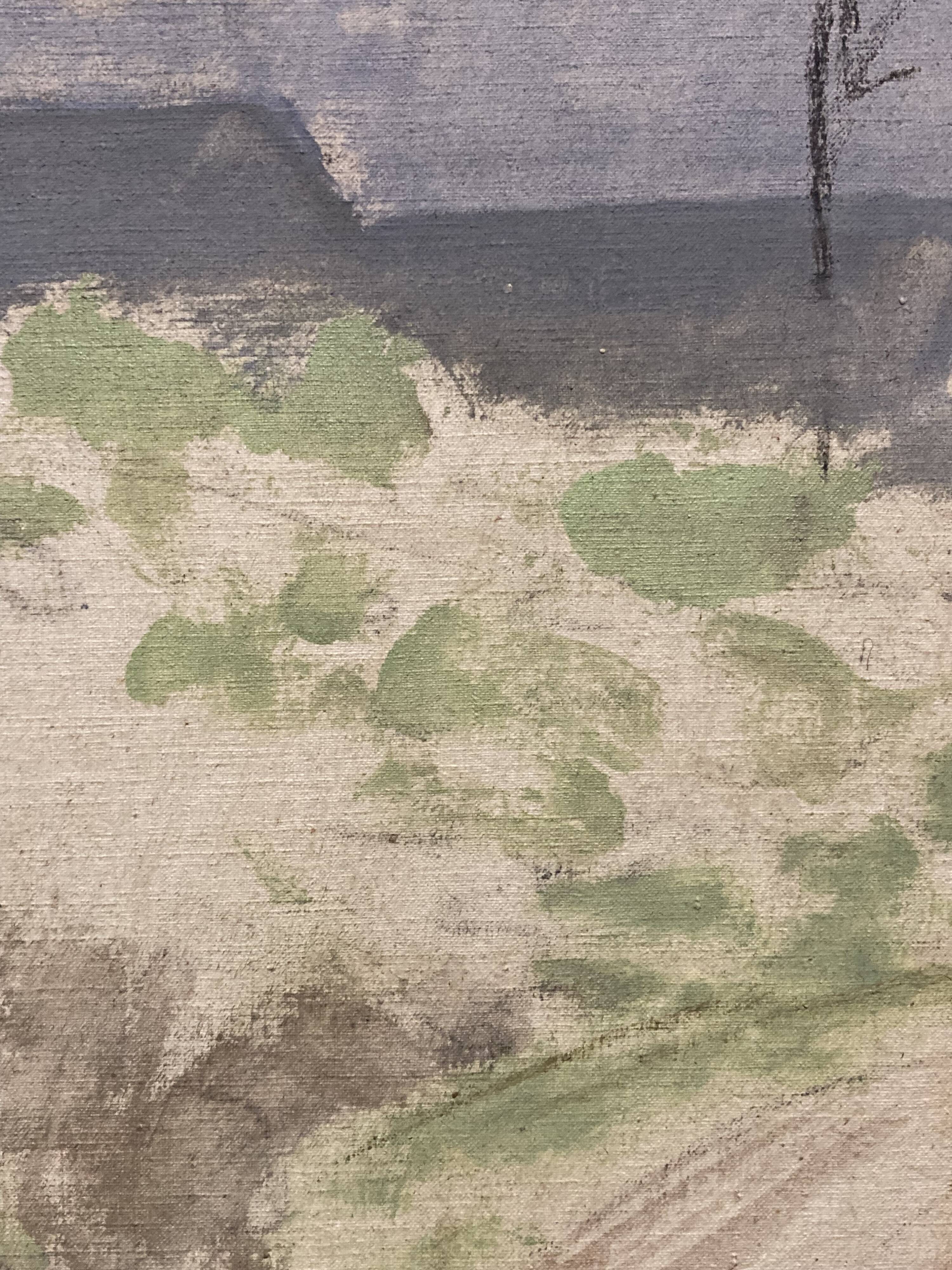 Marthe orant (1874-1957), spring, oil on canvas