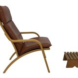 Vintage brutalist footstool minimalist design