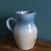 Jug signed by Atch, Chantal and Thierry Robert, Grès du Loir