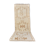 White Kurdish Hallway Runner sku 2409