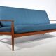 Canapé design Grete Jalk pour France & Son, teck, années 1960
