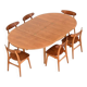 Borge Mogensen model 140 in oak dining table Karl Andersson Denmark 1955