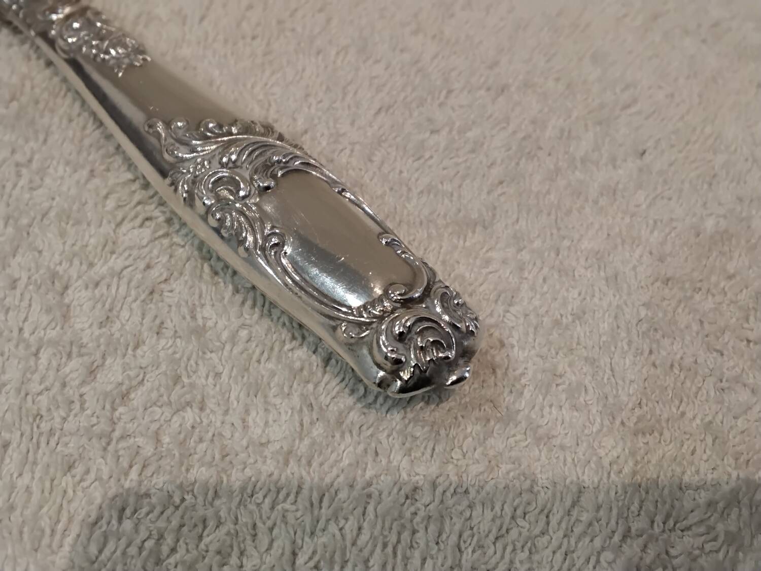 Ladle with a handle, 950 silver Minerva, Rocaille style, Ravinet.