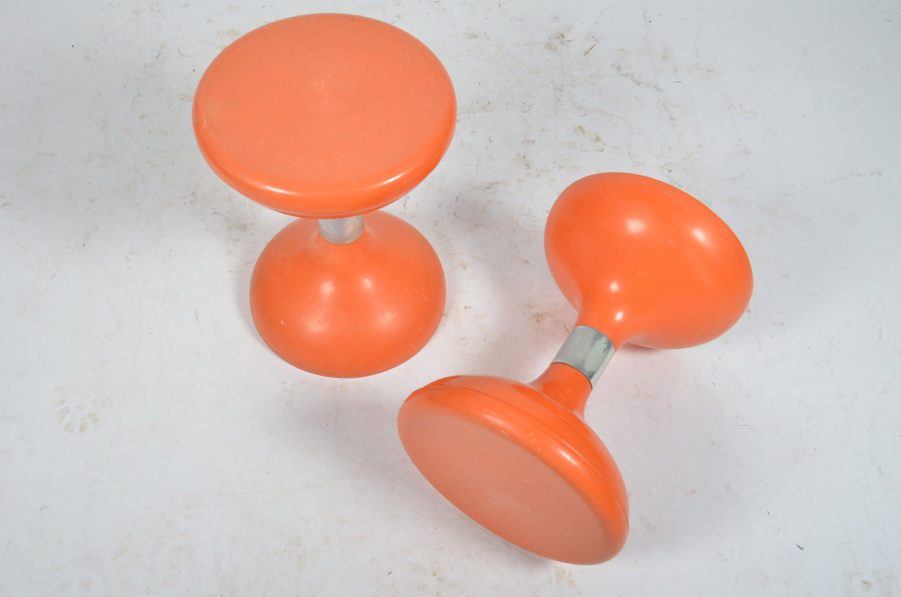 Orange diabolo stool