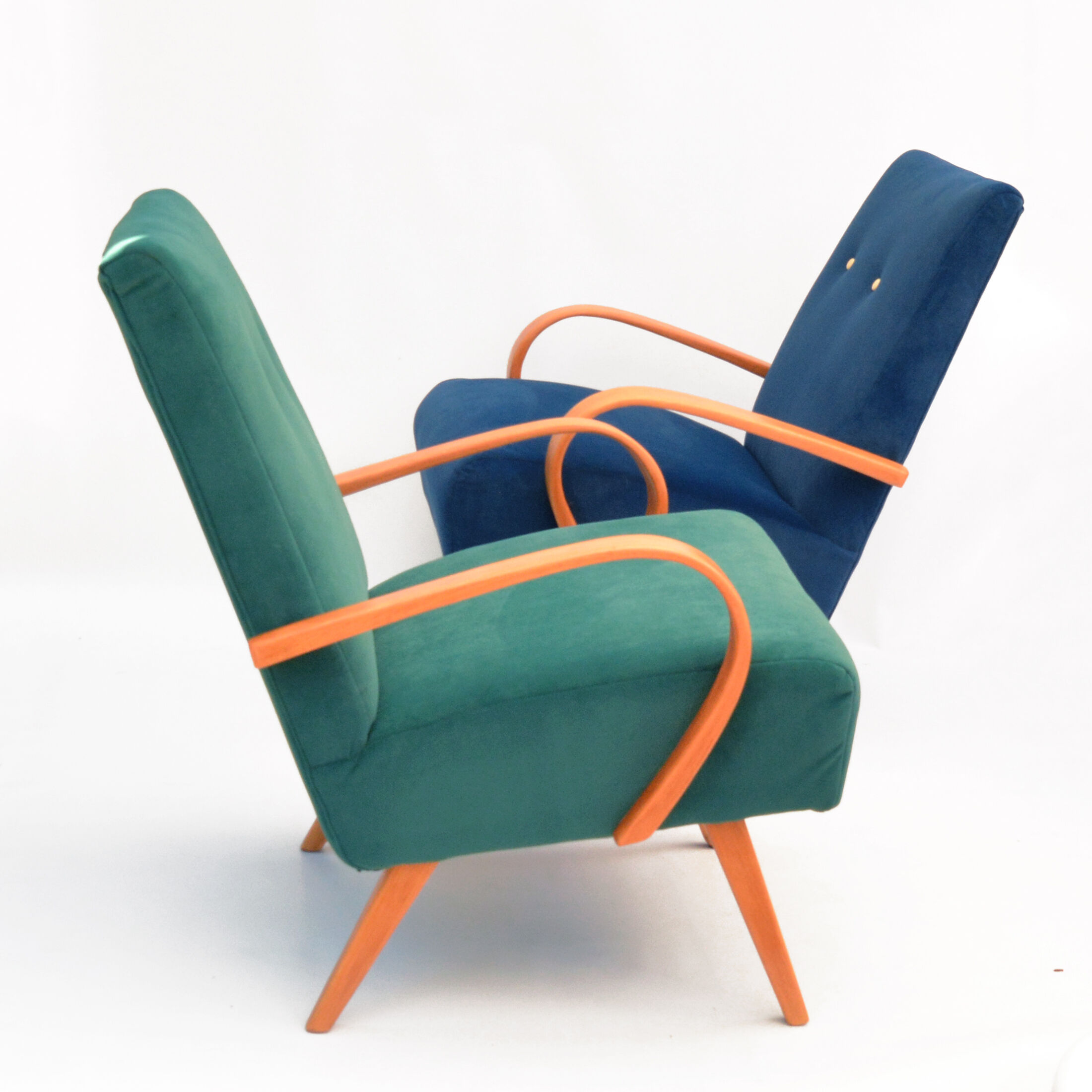 Pair of armchairs, designed by J. Smídek TON, Czechoslovakia, 1960s