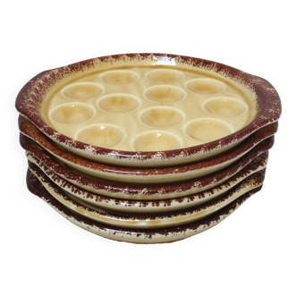 6 Gien snail plates