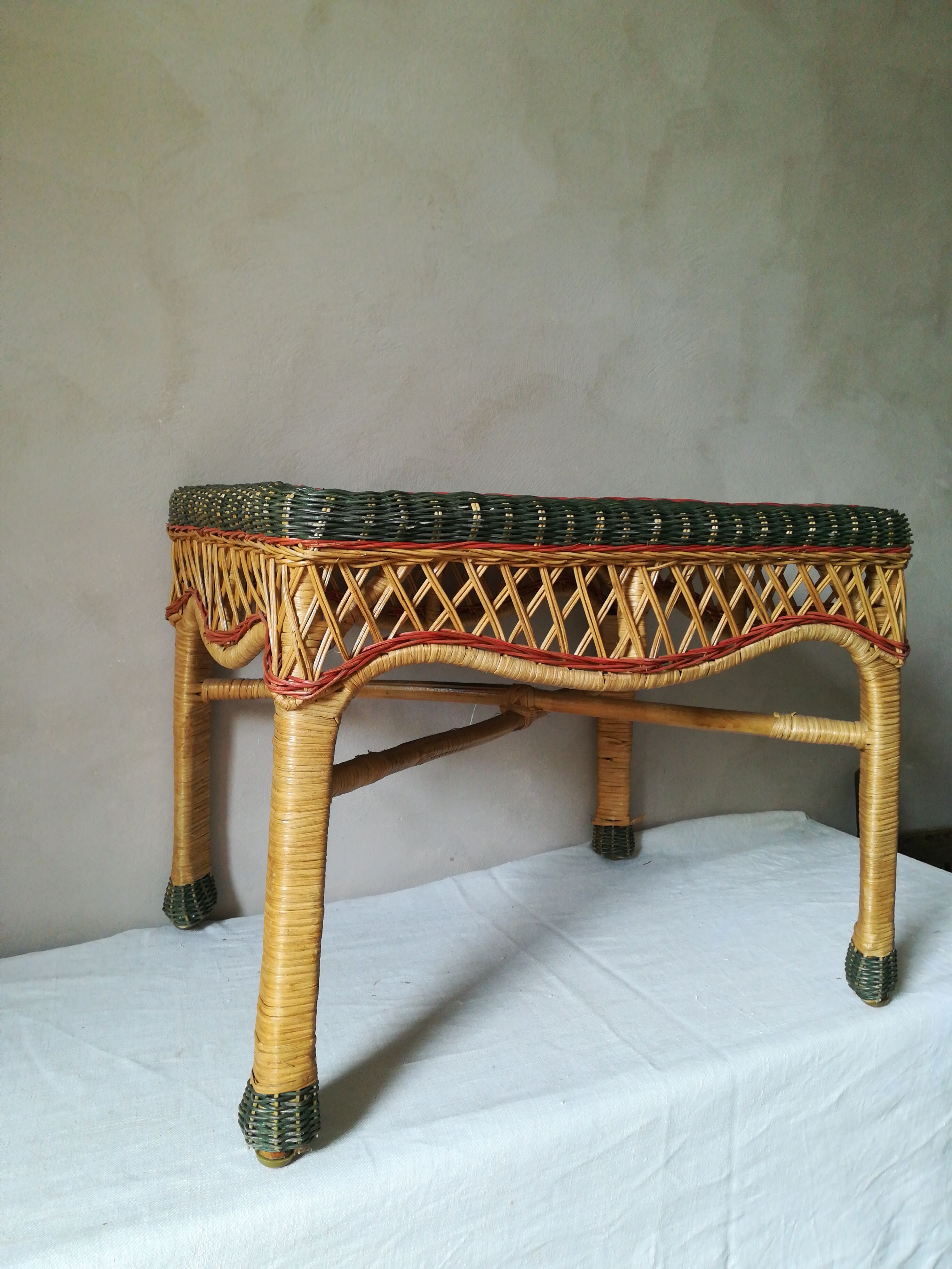 Bohemian wicker table