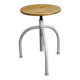 Mid-century modernist industrial adjustable stool from Oostwoud Fabrieken Franeker, 1950s