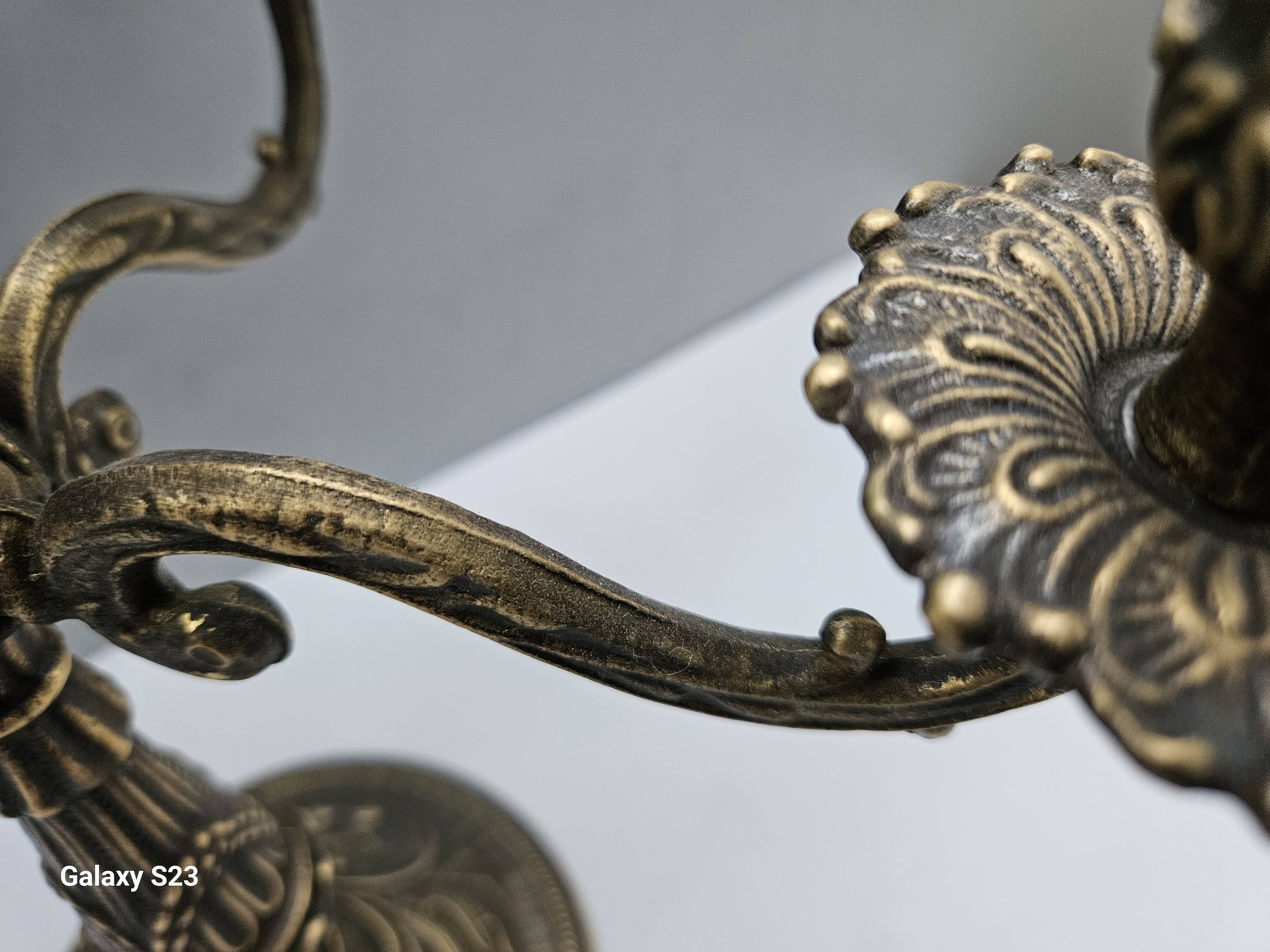 Antique patinated bronze chandelier