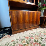 Mid century retro vintage wall unit bookcase danish design by poul hundevad rosewood 1950-1960