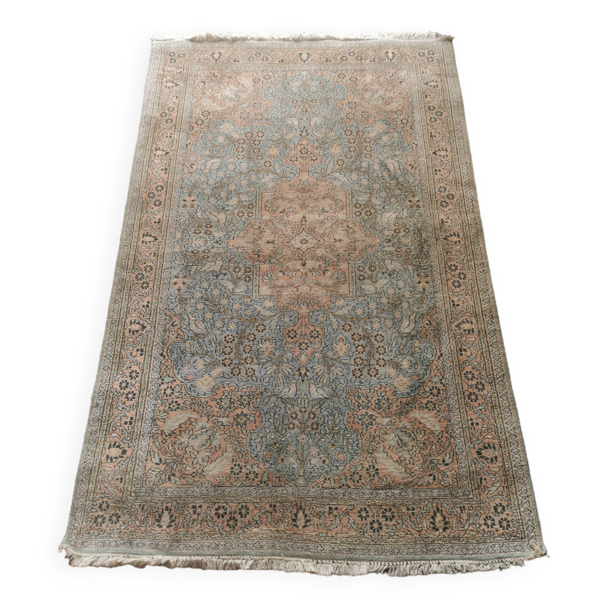 Cashmere Silk Rug India