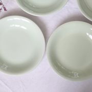 Set of 8 plates ceramic caps / hollows, Salins, vintage