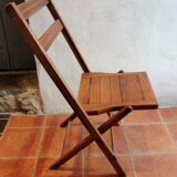 Chaise pliante en bois