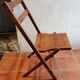 Wooden folding chair