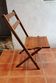 Chaise pliante en bois