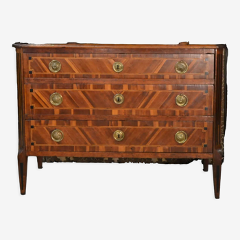 Louis XVI 18th century marquetry chest of drawers