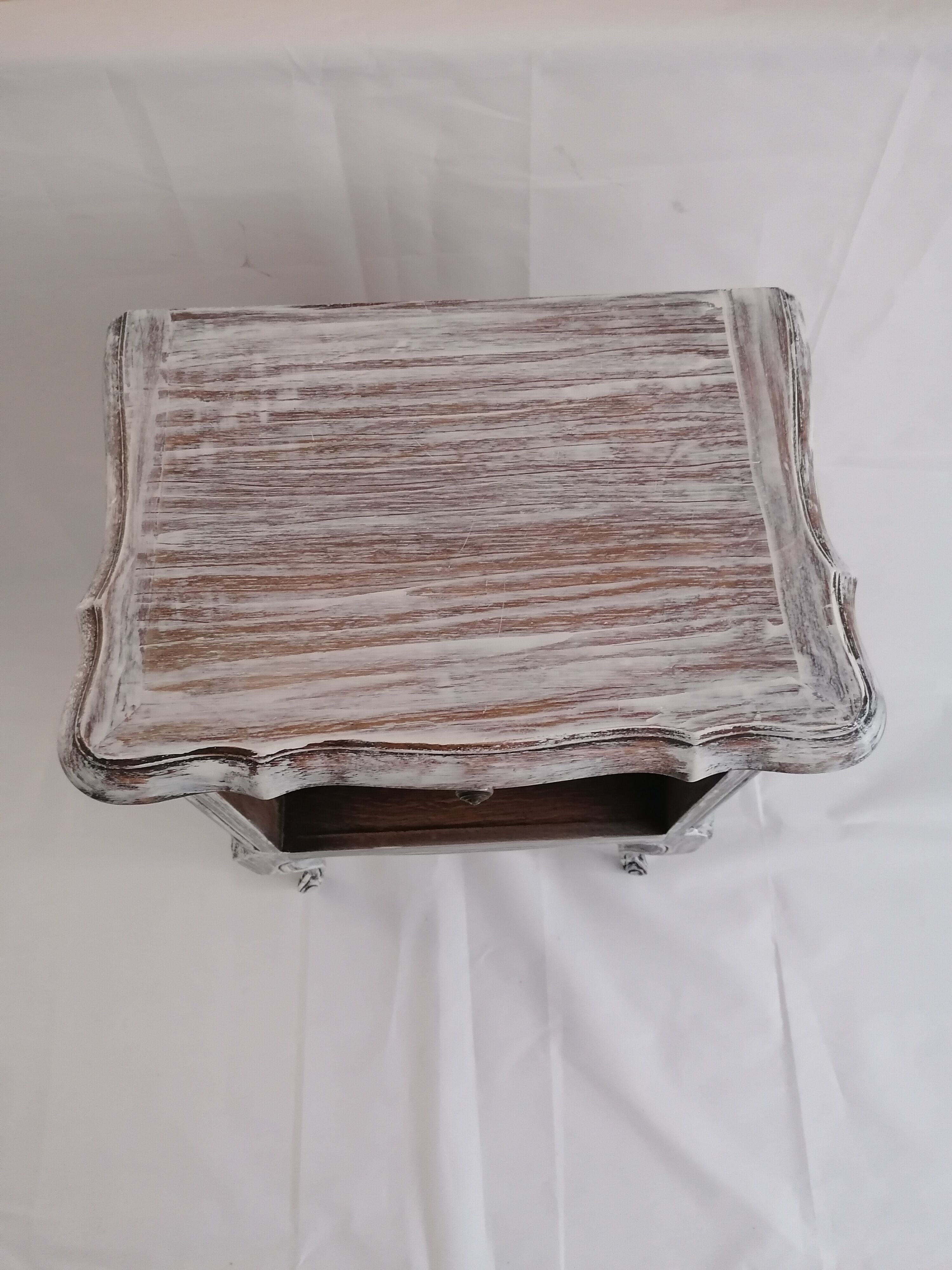 Chic shabby bedside table