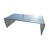 Roche Bobois vintage glass coffee table